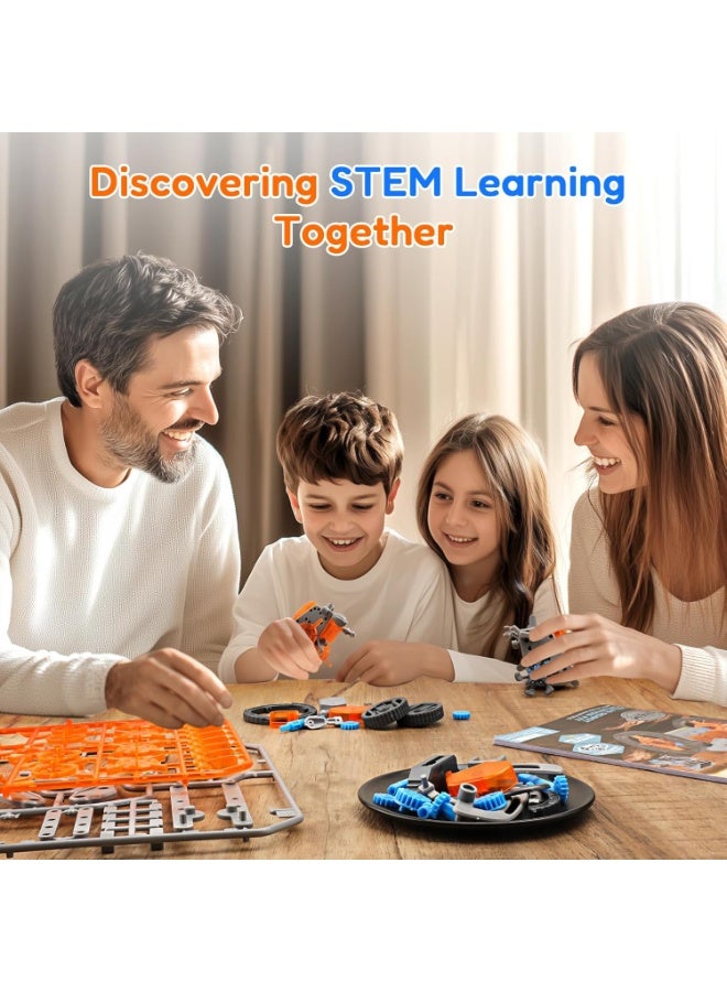 Bukela Solar Robot Building Kit  Gift for Boys Aged 8-13, DIY 15-in-1 Educational Science Building Toy, Solar or Battery Powered Robotic Set for Children Birthday with 212 Pieces - Image 2