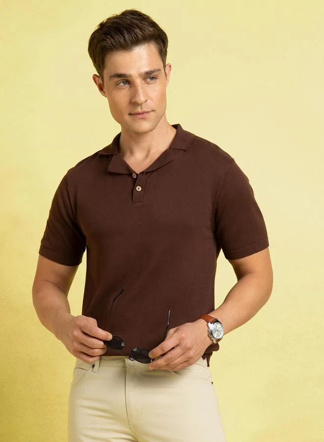 دينيس لينغو تيشيرت قطن رجالي بتصميم شيكوري عادي