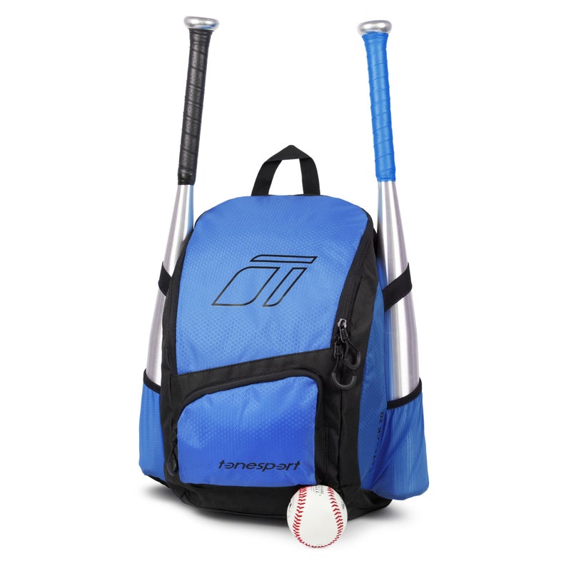Tonesport Youth Baseball Bag - Backpack for Baseball, Softball, Tball - Bat Bag for Youth - Royal Blue - Image 1