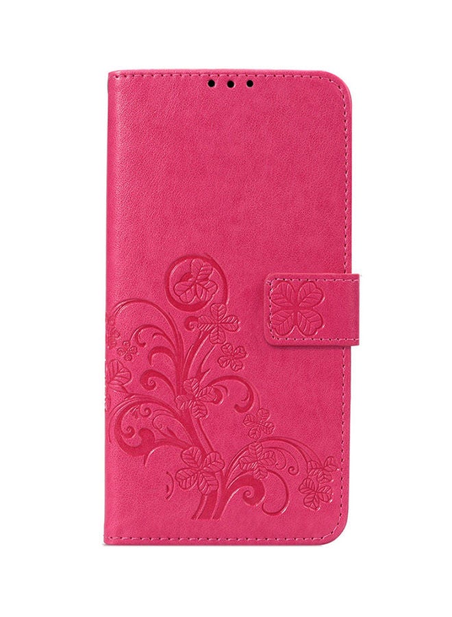 NIBEMINENT Protective Wallet Cards Case Cover For Apple iPhone XS Max Magenta  - Image 1