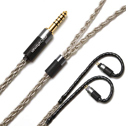 GUCraftsman 0.78mm 2Pin 6N Single Crystal Silver 2.5mm/4.4mm Balance Earphone Upgrade Cable for Oriolus Audeze iSINE20 LCDi3 64audio A12t TIA RE2000 Legend X Billie Vision VE6 DUNU SA6 (3.5mm Plug) - Image 1