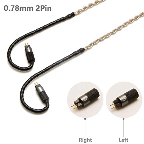 GUCraftsman 0.78mm 2Pin 6N Single Crystal Silver 2.5mm/4.4mm Balance Earphone Upgrade Cable for Oriolus Audeze iSINE20 LCDi3 64audio A12t TIA RE2000 Legend X Billie Vision VE6 DUNU SA6 (3.5mm Plug) - Image 3