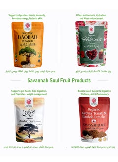 Savannah Soul Fruits Arabic Gum (Powder), Rich Source of soluble Fiber, supports digestive Health, Blood Sugar Regulation, Weight management, and aids cholesterol Control, Prebiotic, Boost, No artificial colorings or flavors  - Image 4