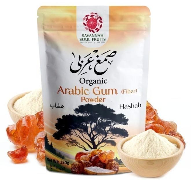 سافنا سول فروت صمغ عربي ( مسحوق ) شجرة الشهاب, غني بالالياف, يدعم صحة الجهاز الهضمي , تنظيم سكر الدم, تنظيم الوزن والكوليسترول,  تعزيز البريبايوتك, بدون الوان او نكهات مضافة - Image 1