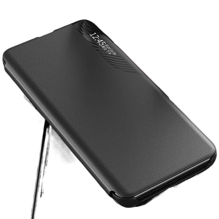غطاء MagSafe بPlastic لـ Redmi 13C باللون أحمر مضاد للانزلاق مغناطيسي بوظيفة حامل من البلاستيك مع تصميم جلد قابل للطي ومغناطيس قوي مع حامل قائم مع قبضة مضادة للانزلاق سهل الحمل - Image 3