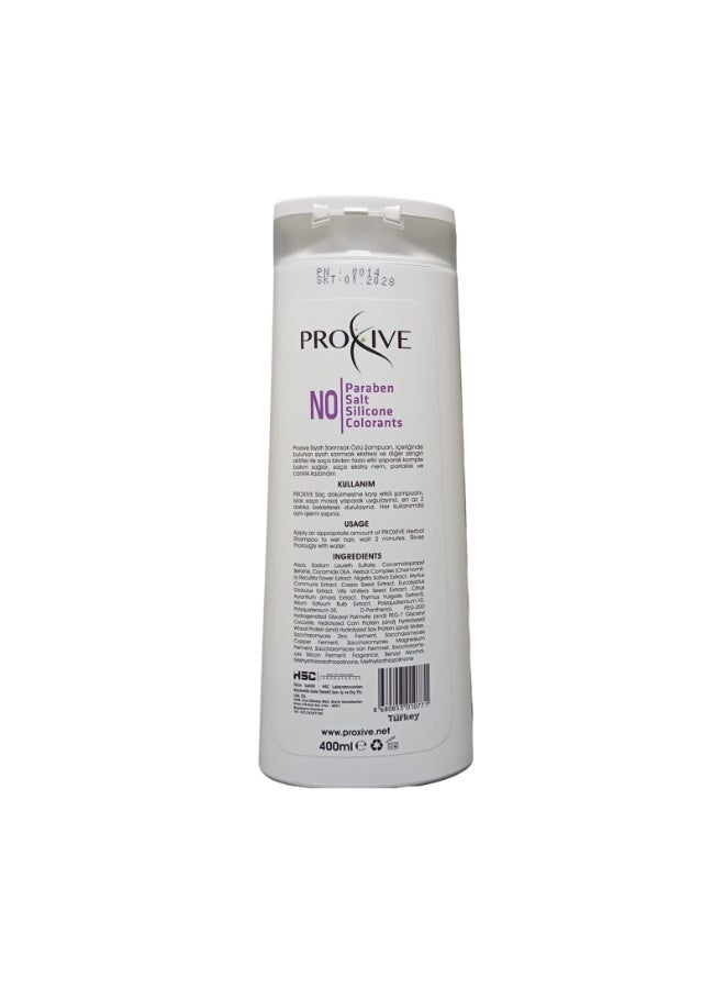PROXIVE PROXIVE Against Hair Loss/Hair Growth/Herbal Shampoo/Scalp Care/Dandruff/Anti Hair Fall  SALT-FREE - PARABEN-FREE - SILICONE-FREE - PAINTLESS Herbal Black Garlic Shampoo 400 ml/MADE IN TURKEY - Image 2