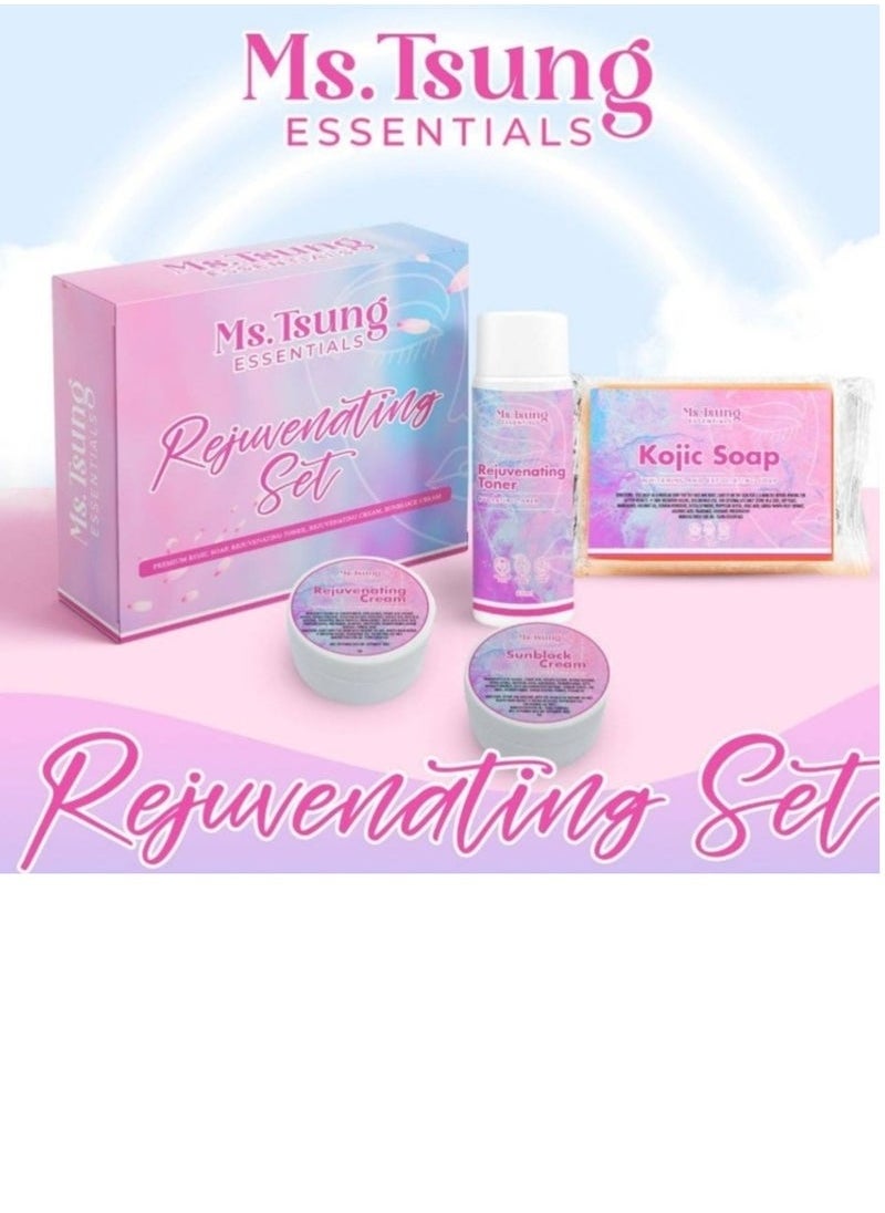 Ms Tsung Essentials - essentials Rejuvenating set(PREMIUM KOJIC SOAP.REJUVENATING TONER - Image 1
