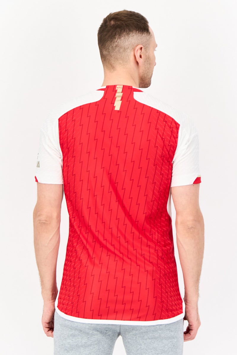 Adidas Men Sportswear Fit Short Sleeve Fly Emirates Football Jersey, Red  - Image 2