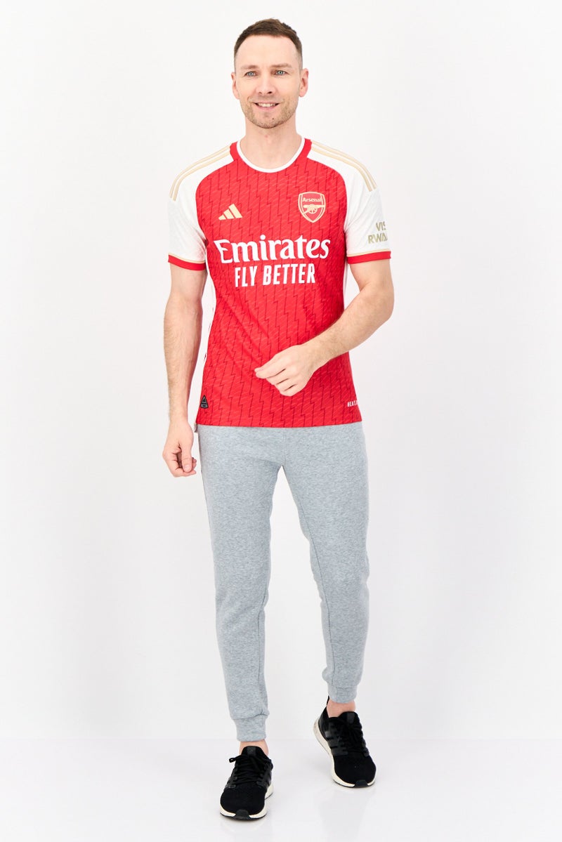 Adidas Men Sportswear Fit Short Sleeve Fly Emirates Football Jersey, Red  - Image 3