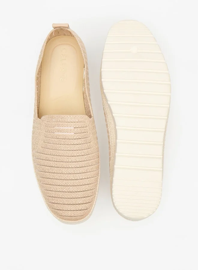 سيليست Women's Textured Slip-On Shoes