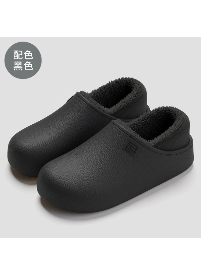 Eva waterproof cotton slippers - indoor home furnishing, warm and plush, suitable for winter, anti-slip cotton slippers