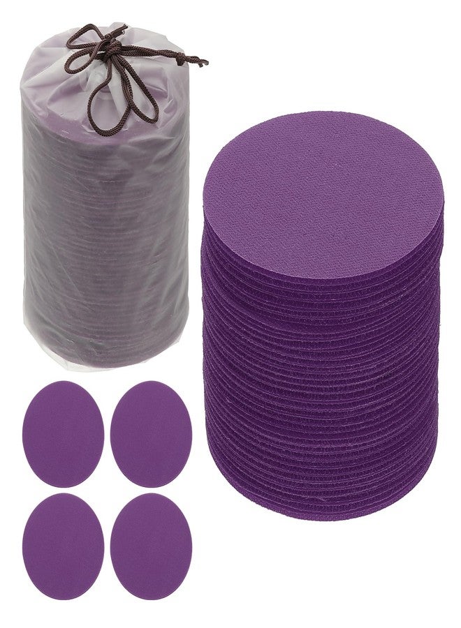 YOKIVE 4 Inch Carpet Spot Markers, 50Pcs Circle Floor Dots Markers with Bag Carpet Spots for Decoration Teacher Supplies, Purple - Image 1