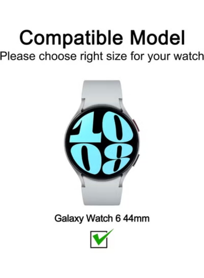 JAJEEK 3-Pack Clear Protective Cases for Samsung Galaxy Watch 6/7 44mm with Built-In HD Screen Protectors, Full Coverage Bumper, High Sensitivity Touch, and Anti-Scratch Design - Image 2