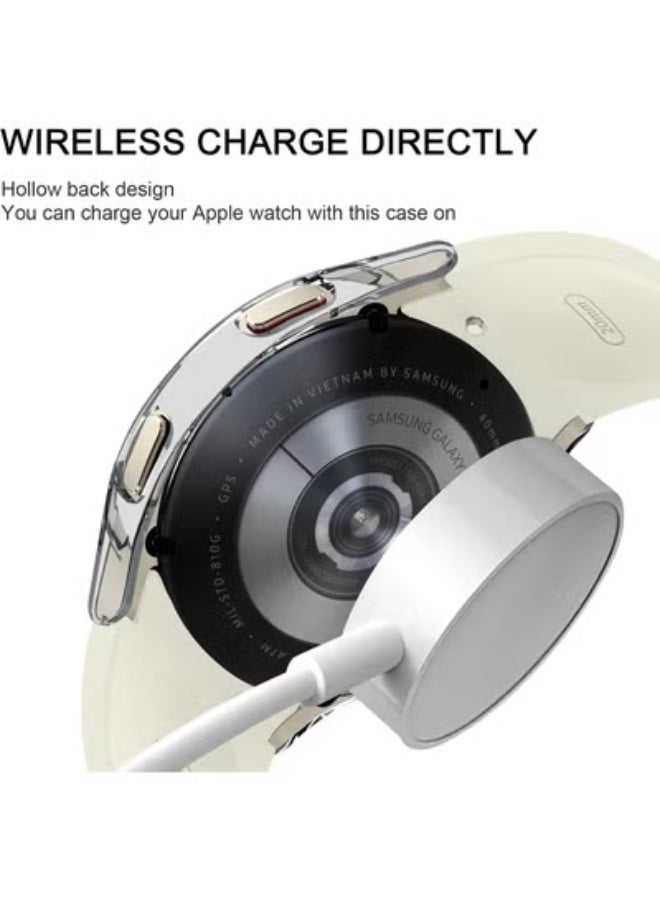 JAJEEK 3-Pack Clear Protective Cases for Samsung Galaxy Watch 6/7 44mm with Built-In HD Screen Protectors, Full Coverage Bumper, High Sensitivity Touch, and Anti-Scratch Design - Image 5