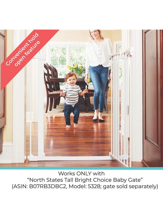 Toddleroo by North States Toddleroo by North States 11" Extension for “Tall Bright Choice Baby Gate” Adjust to fit your space. Add up to 3 extensions for a gate that is max 54” wide. No tools required. (Adds 11"" width, White) - Image 4