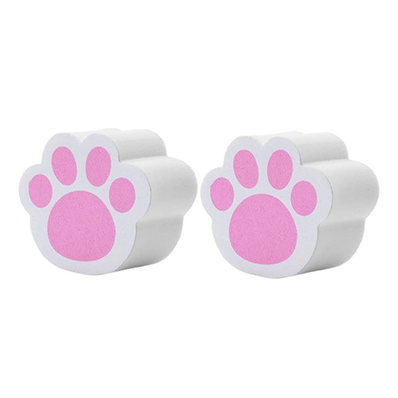 2Pcs Cartoon Cat Claw Scrubber Multipurpose Cleaner For Glass Tile And Pet Grooming - Image 2