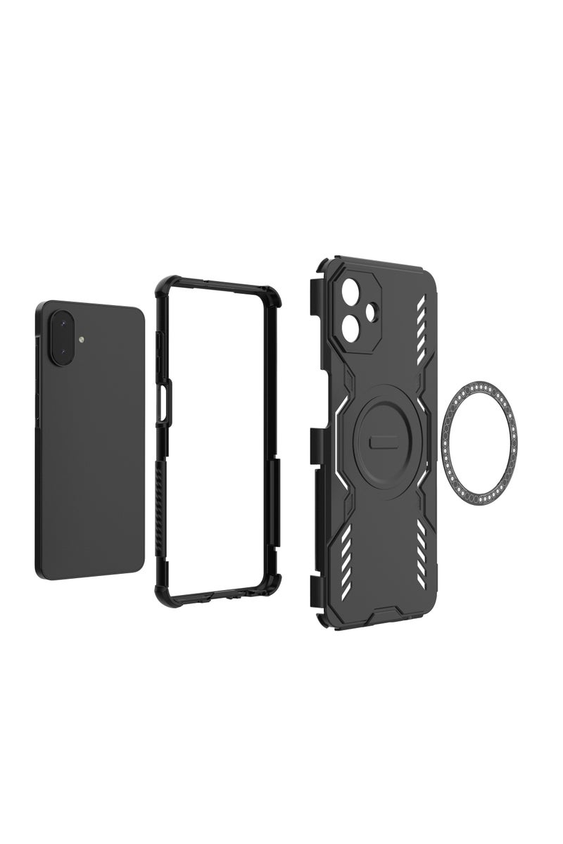 غطاء هاتف مغناطيسي مناسب لـ Samsung A07 4G مع تبريد حراري - حماية دقيقة وتفريغ حرارة، بتصميم دقيق ومحول مغناطيسي. - Image 2