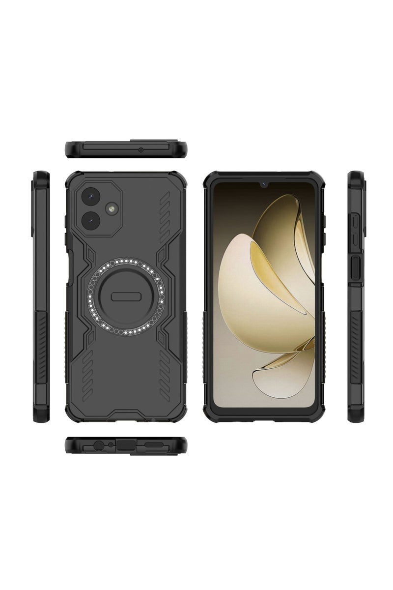 غطاء هاتف مغناطيسي مناسب لـ Samsung A07 4G مع تبريد حراري - حماية دقيقة وتفريغ حرارة، بتصميم دقيق ومحول مغناطيسي. - Image 4