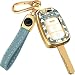 Lucrum Compatible with Honda Key Fob Cover Leather Keychain TPU Keyfob Case for Accord Civic CRV HRV Pilot Ridgeline SE LX For 4 Button Remote 20142022 Paws - Image 2