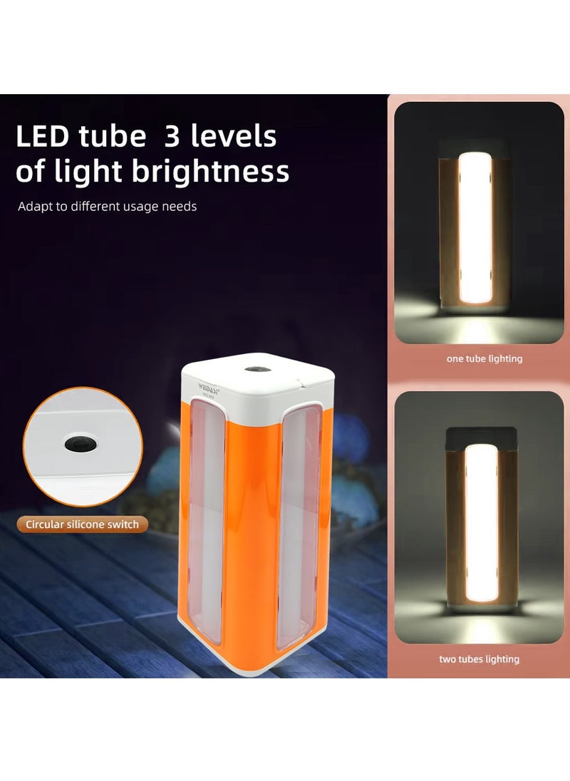 WEIDASI WD-869 LED Emergency Light, 68 SMD, 3 Brightness Levels, Intelligent Induction, Lantern Mode, Micro USB Rechargeable, 2400mAh Battery, Portable for Home, Study, and Outdoor Use  - Image 5