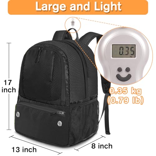YOREPEK Soccer Backpack Lightweight Soccer Bag with Ball Holder for Mens Womens Water resistant Sport Equipment Bags Fit Basketball Volleyball Football Accessories to Match Training - Image 3