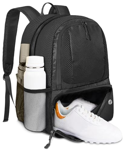 YOREPEK Soccer Backpack Lightweight Soccer Bag with Ball Holder for Mens Womens Water resistant Sport Equipment Bags Fit Basketball Volleyball Football Accessories to Match Training - Image 1