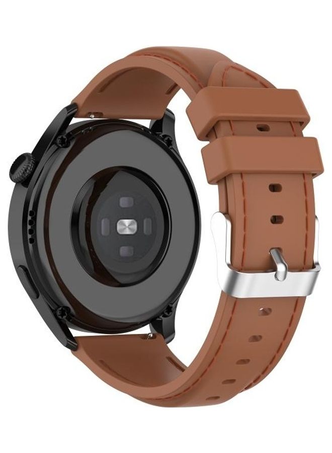 NIBEMINENT Replacement Strap for Huawei Watch 3 / Pro 22mm Brown - Image 4