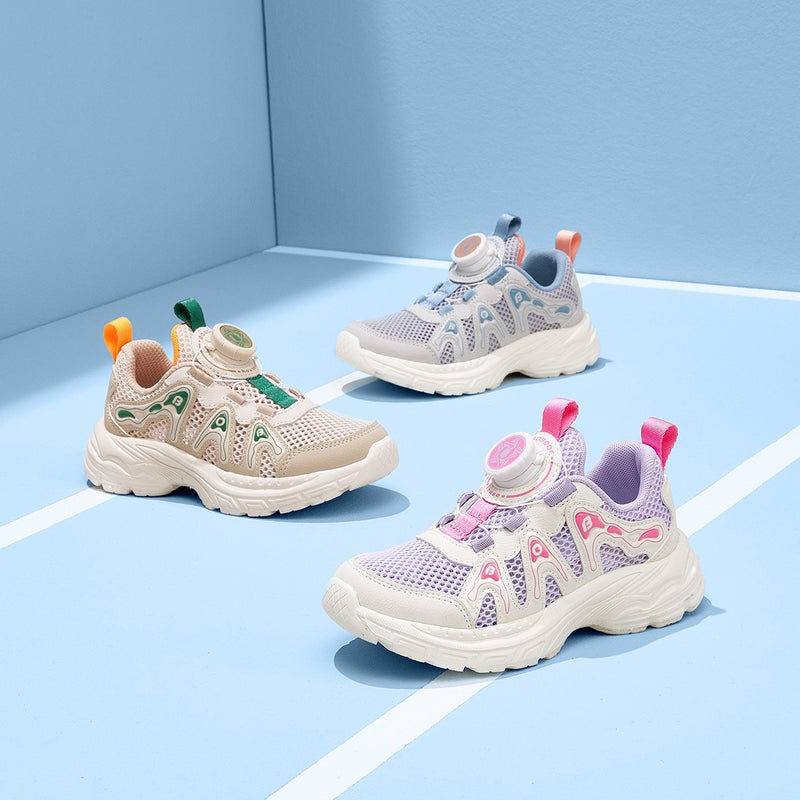 Babudou Kidsren'S Shoes Kidsren'S Sports Shoes Medium And Large Kidsren'S Dad'S Shoes Boys' Mesh Casual Women'S Button Shoes - Image 2