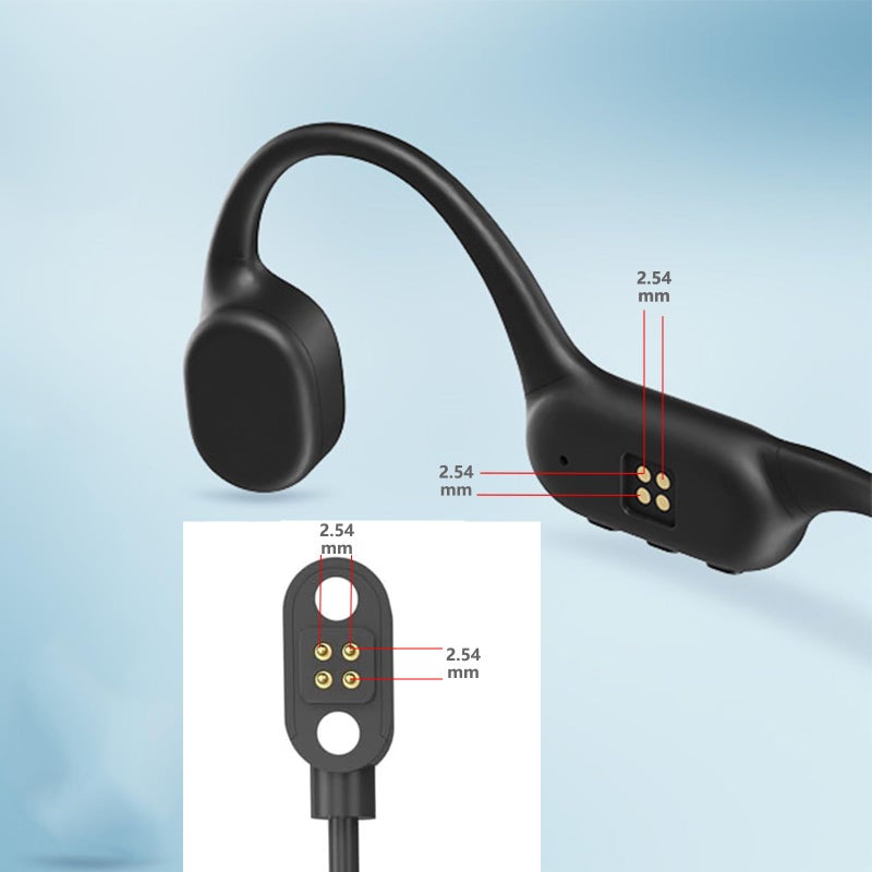 VBANU Replacement Charging Cable for Bone Conduction Headphones, Magnetic 4-pin Charger for Bxswtu X7, PSIER S18, Dnniakm X20, NANK Runner 4 and More Bone Conduction Headphones, (2.54mm Pitch) - Image 4