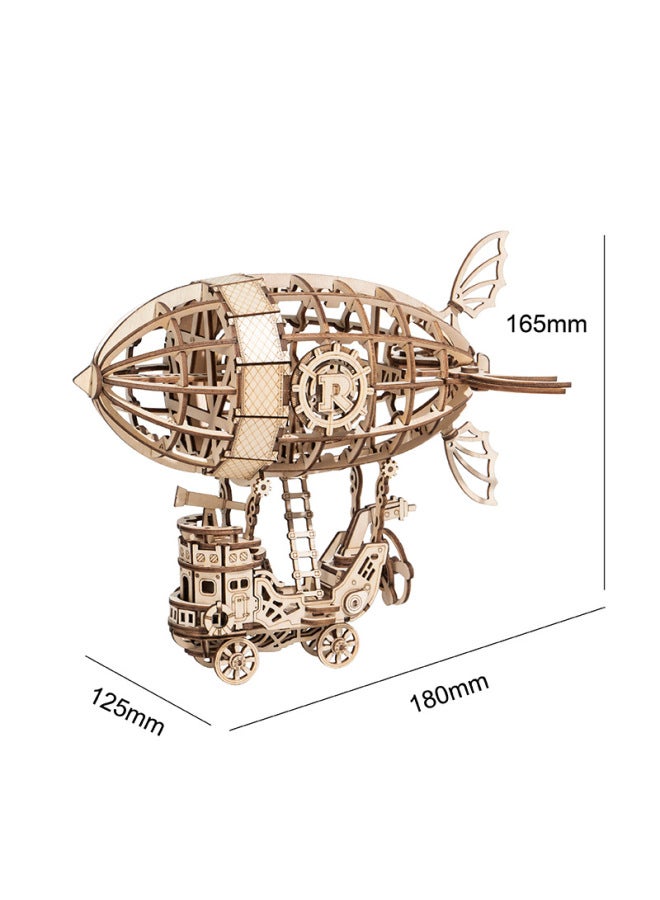 Ruoyi Polar Tone Dimension غيتار كهربائي كمان قارب فيريس عجلة ألغاز خشبية DIY ألعاب تعليمية للأطفال - اللون: Wind-Wing-Airship-TG407 - Image 1