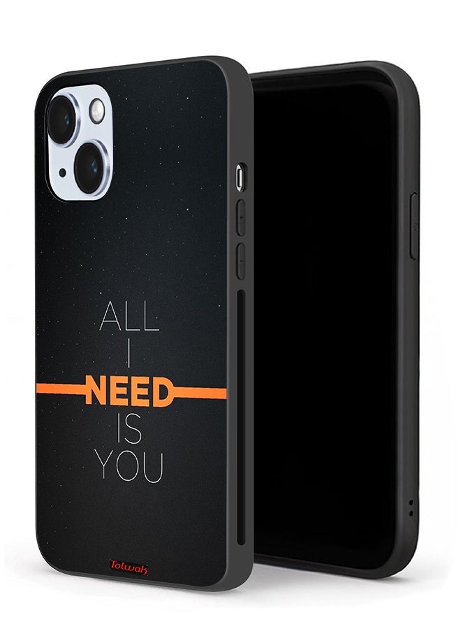Tolwak Apple iPhone 14 Protective Case All I Need Is You - Image 1