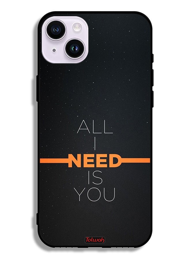 Tolwak Apple iPhone 14 Protective Case All I Need Is You - Image 2