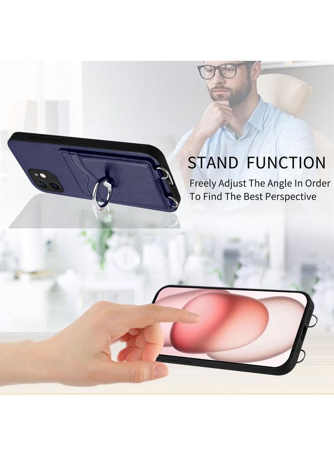 زبون جراب لهاتف iPhone 12 mini R20 مع حامل بطاقات على شكل حلقة - Image 4