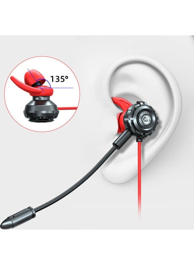 G500 Gaming Earphones With Mic Red - Image 3