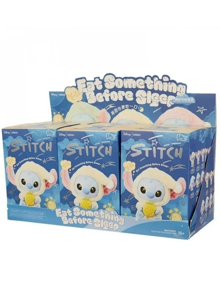 STITCH Authentic “Eat Something Before Sleep” Cute Vinyl Plush Toy Surprise Box – Blind Box Collectible  - Image 3