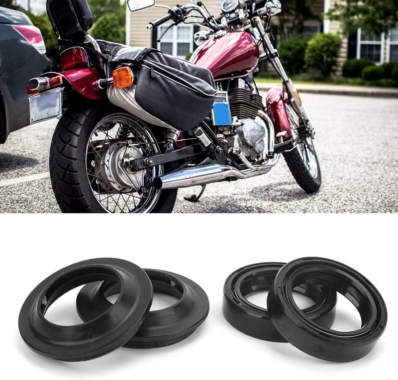 woobles Dust Seal Kit, 4pcs Front Fork Damper Dust Oil Seals Fit for CMX250 KZ400 CA250 GN250 CMX250 TTR250 Motorcycle - Image 4