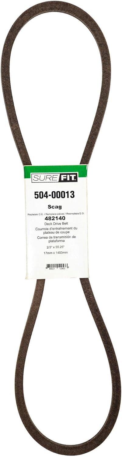 Surefit SureFit Right Hand Deck Drive Belt Replaces Scag 482140 52 Tiger Cub SW13 SW16 SW32 SW52 SW61 Mower 23 X 5525  - Image 1