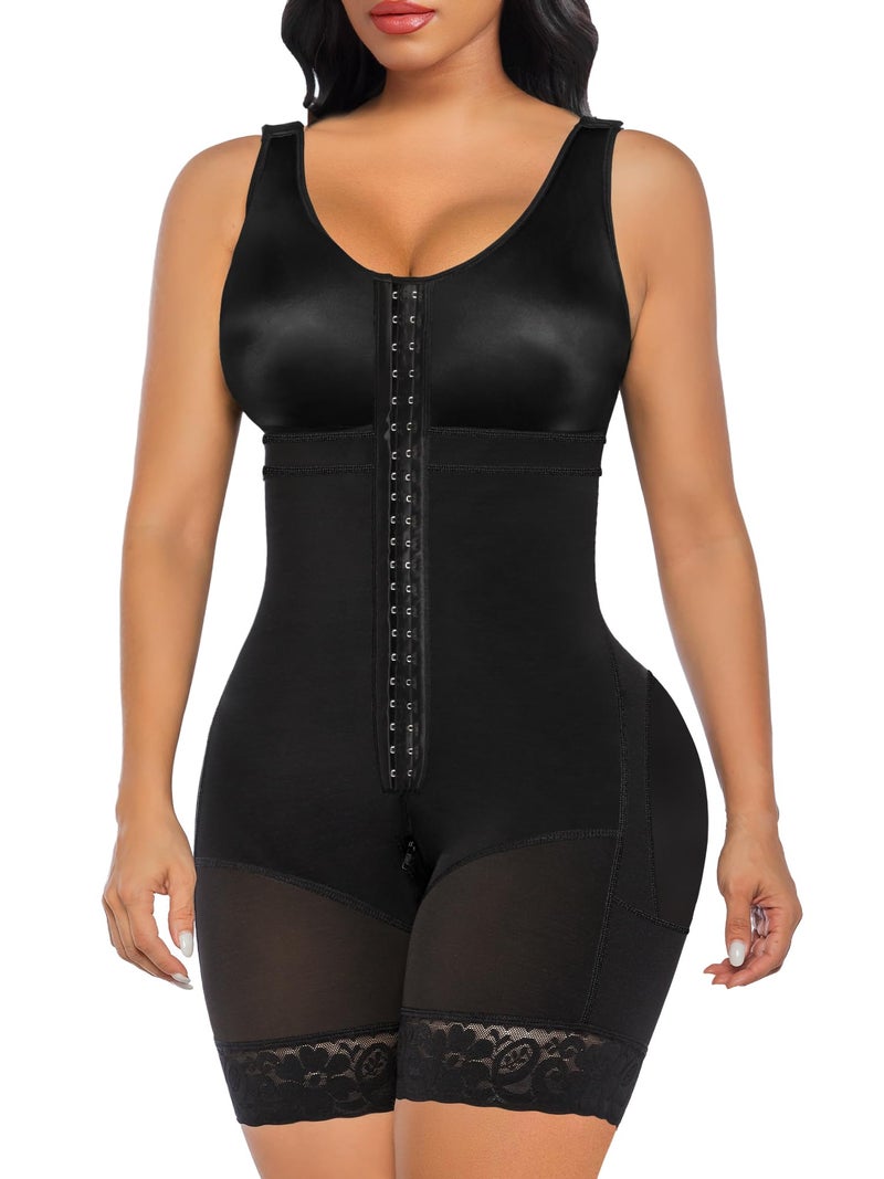 SHAPERX Women's Fajas Colombianas Tummy Control Shapewear Postpartum Full Body Shaper Butt Lifter Bodysuit, SZ7302-Black-2XL - Image 1