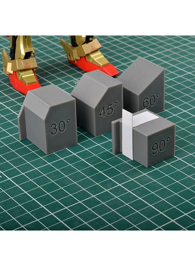 Angle Grinder Tool Set Of 4 Pieces Gray For Model Making And DIY With 30 45 60 90 Degree Grinding Angles - Image 5