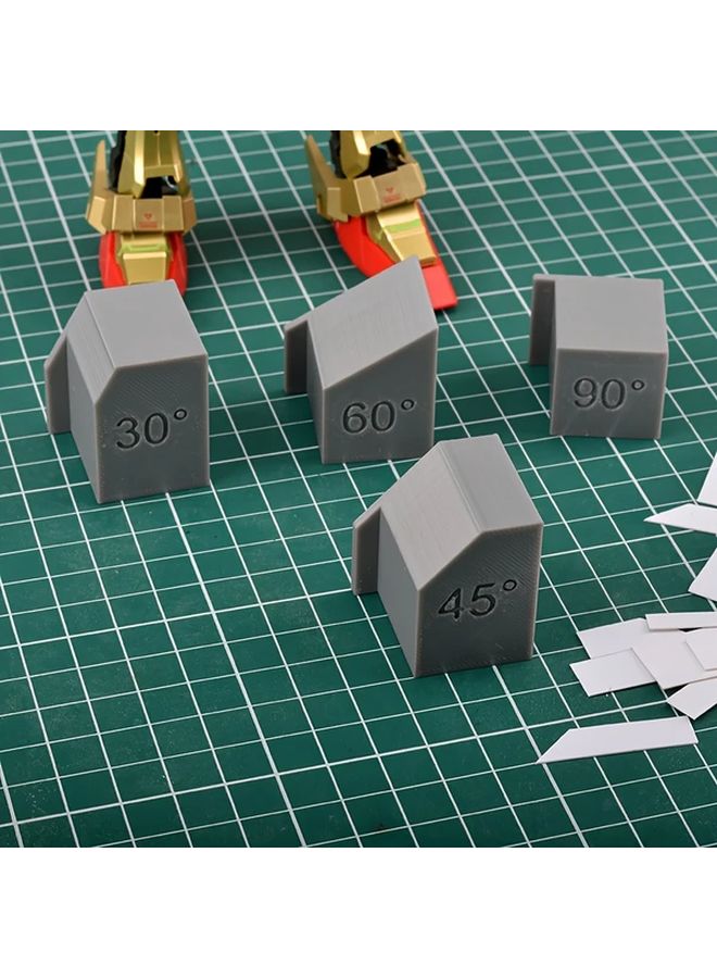 Angle Grinder Tool Set Of 4 Pieces Gray For Model Making And DIY With 30 45 60 90 Degree Grinding Angles - Image 3
