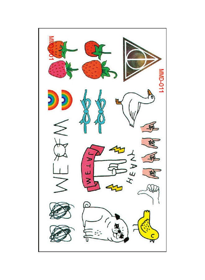 نيبمينينت ملصق تاتو مؤقت عصري مقاوم للماء متعدد الألوان - Image 1