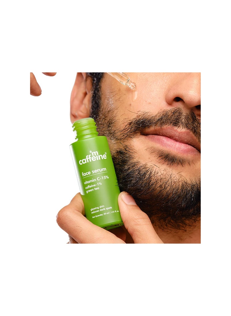mCaffeine 15% Vitamin C Face Serum for Pigmentation Dark Spot Revives Dull Skin Protects Against Sun Damage - Image 2