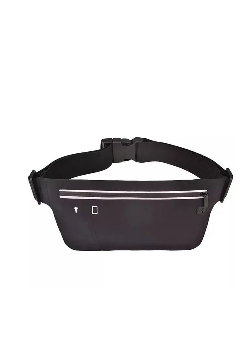 Generic Waist bag for sports, travel and running Black  - Image 1