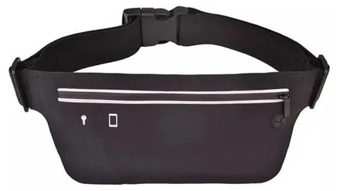 Waist bag for sports, travel and running Black