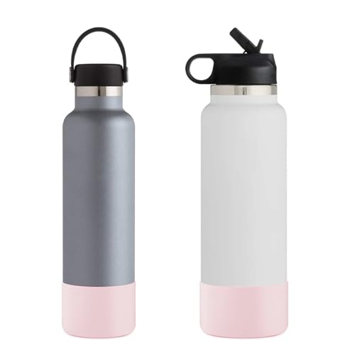CHEETAH Protective Boot for Hydroflask Water Bottle 12oz - 24oz, BPA Free Bottom Silicone Sleeve Cover, Compatible with All Water Bottles with Bottom Width of 2.87in (12-24oz,Pink) - Image 4