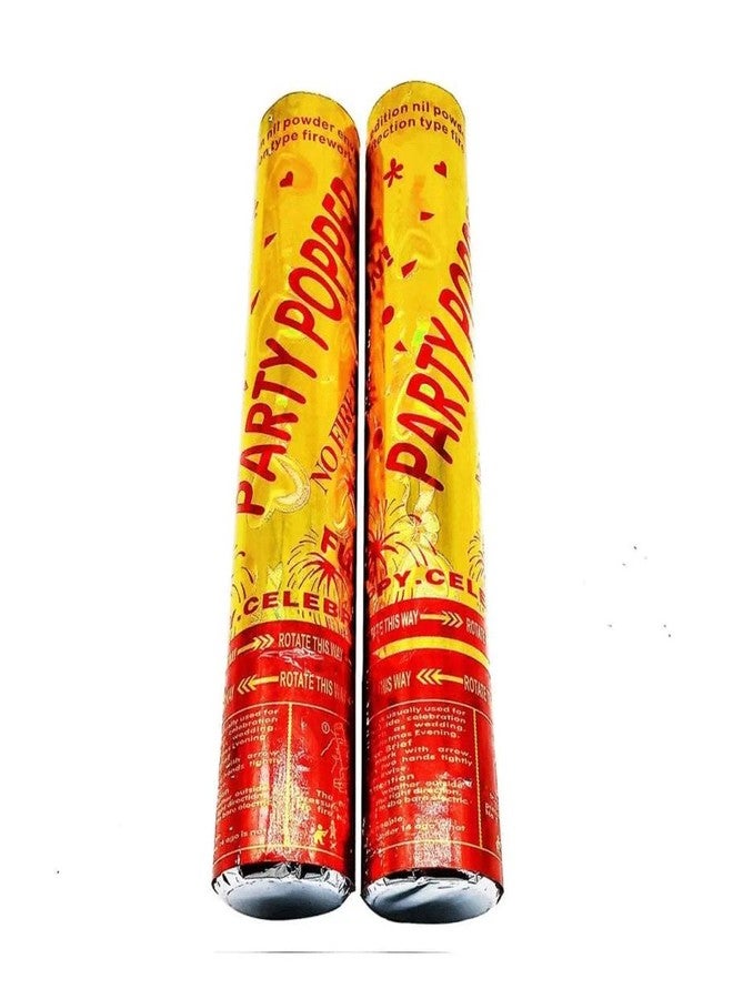 Untumble Poppers for Birthdays, Wedding Anniversary, and Other Occasions Indoor and Outdoor Use (40 cm, Multi Color) - Image 3