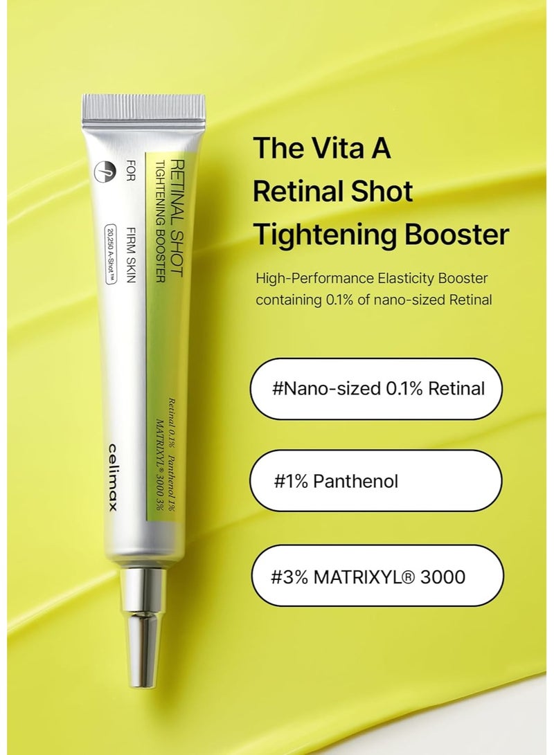celimax The Vita A Retinal Shot Tightening Booster  with Liposomized Retinal, Matryxyl, Pore Minimizer, Wrinkles & Fine Lines, Firmer Skin, 15ml - Image 2