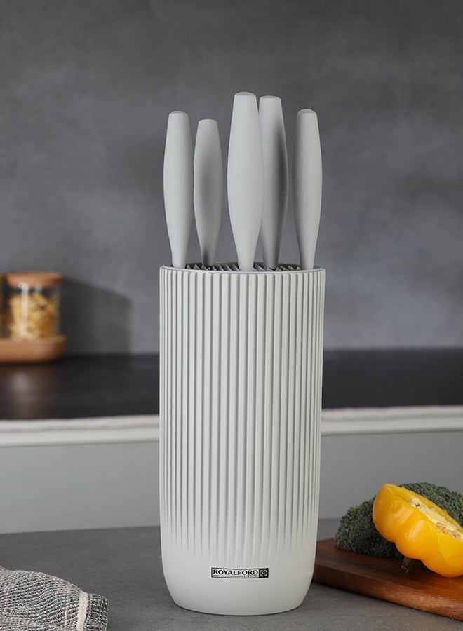 Royalford 6-Piece Knife Set Blue - Image 4
