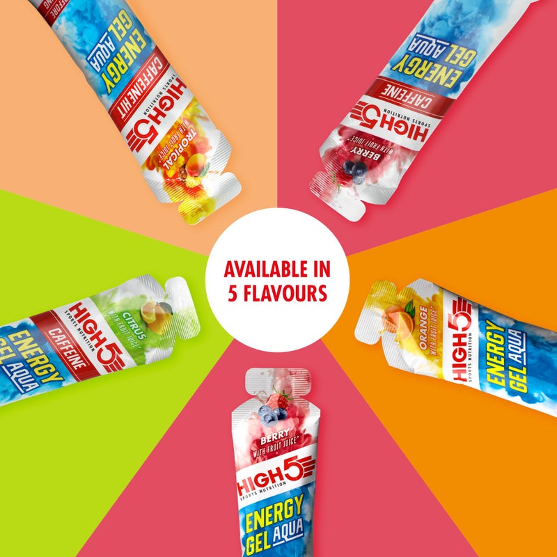 High5 Energy Gel Aqua - Quick Release Sports Gels to Power Muscles for Peak Performance - Natural Fruit Juice & Caffeine-Free - Energy Boost for Running, Cycling and Endurance (Berry, 20 x 66g) - Image 5
