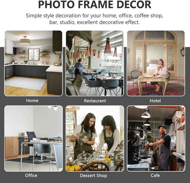 DOITOOL Dried Flower Display Frame Wall Mounted Black Plastic DIY Specimen Picture Frame for Home Décor and Photo Display - Image 3